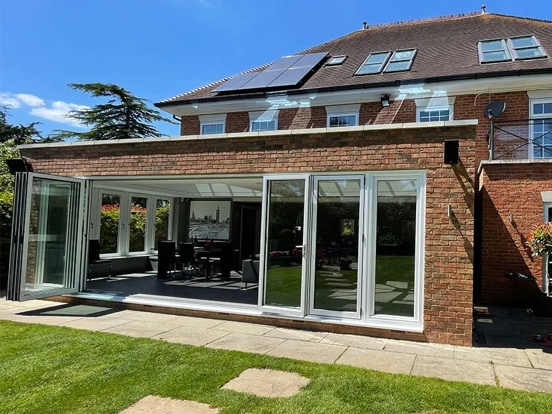 Orangery with Dual Lantern Roof and Stunning Modern Interiors
