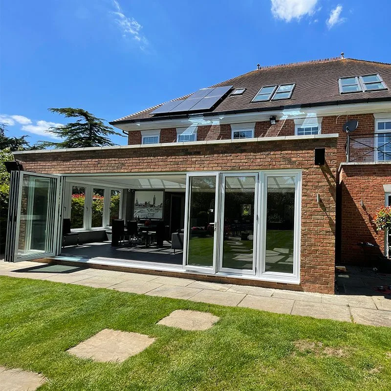 Orangery with Dual Lantern Roof and Stunning Modern Interiors