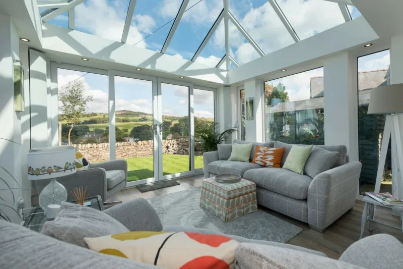 glass conservatory roof