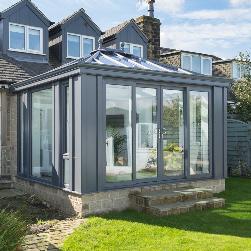 grey Edwardian conservatory - the ideal conservatories Newbury home upgrade