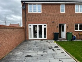 house with patio
