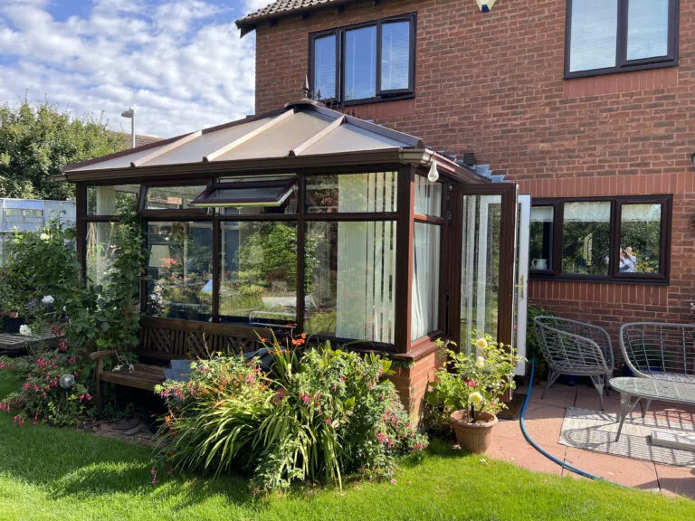 old brown conservatory