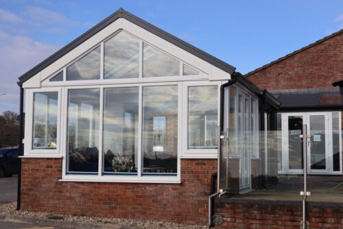 outside perspective of orangery