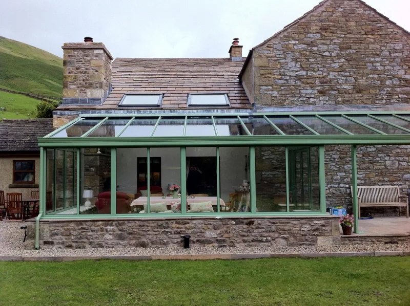 green lean to conservatory